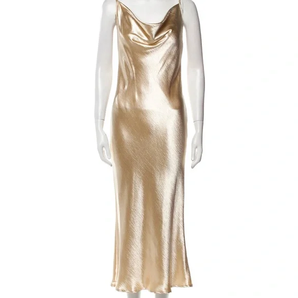 gold rat and boa dress Rat & Boa Olympia Dress Size 8 – lonedresshire main image 0